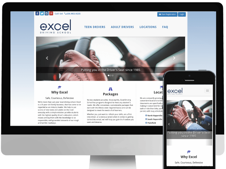 Excel Driving School project screenshot